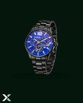 Xcess Men Luxury Wrist Watch Blue-Face Black