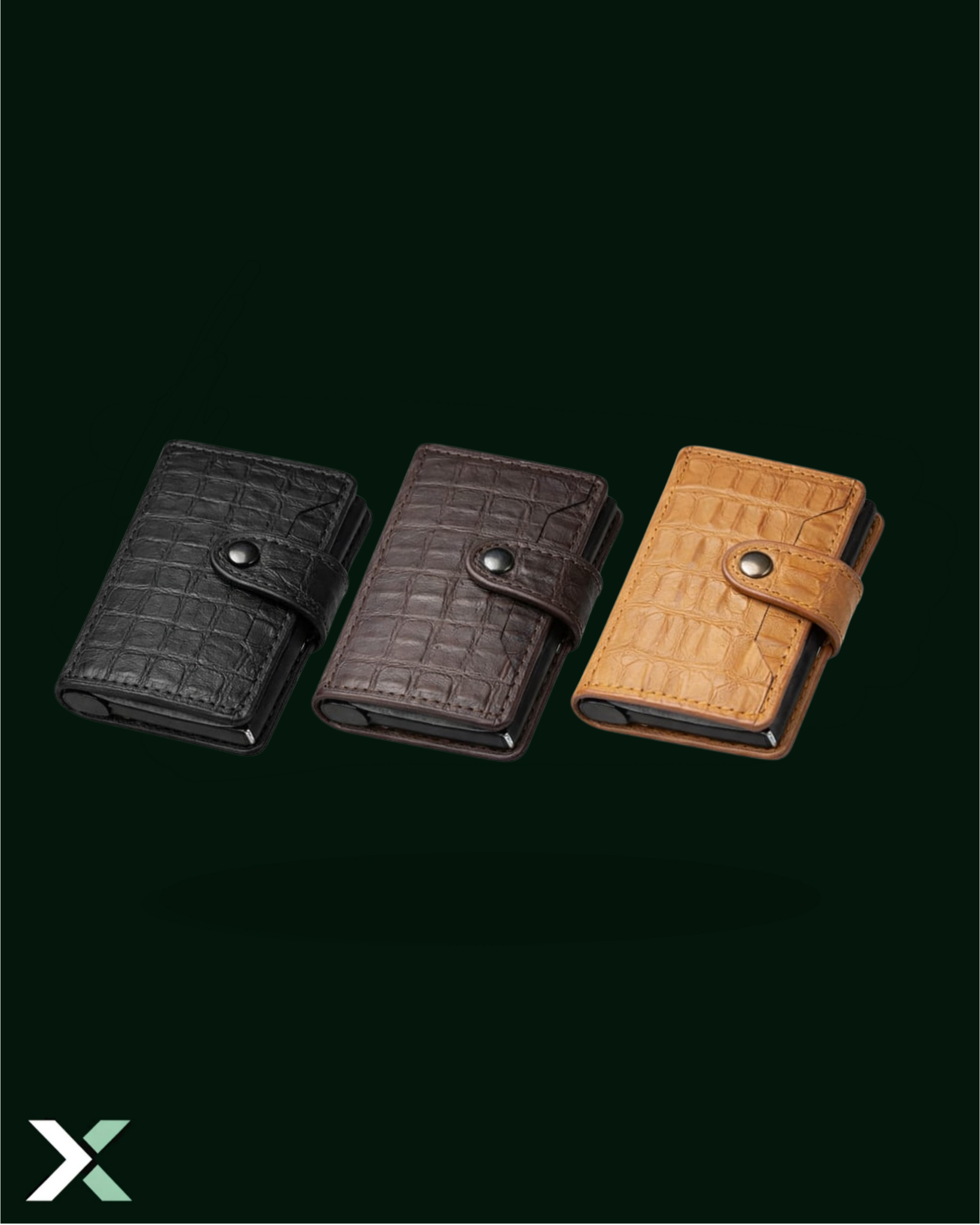 Xotic Leather Alligator Print Men's Wallet