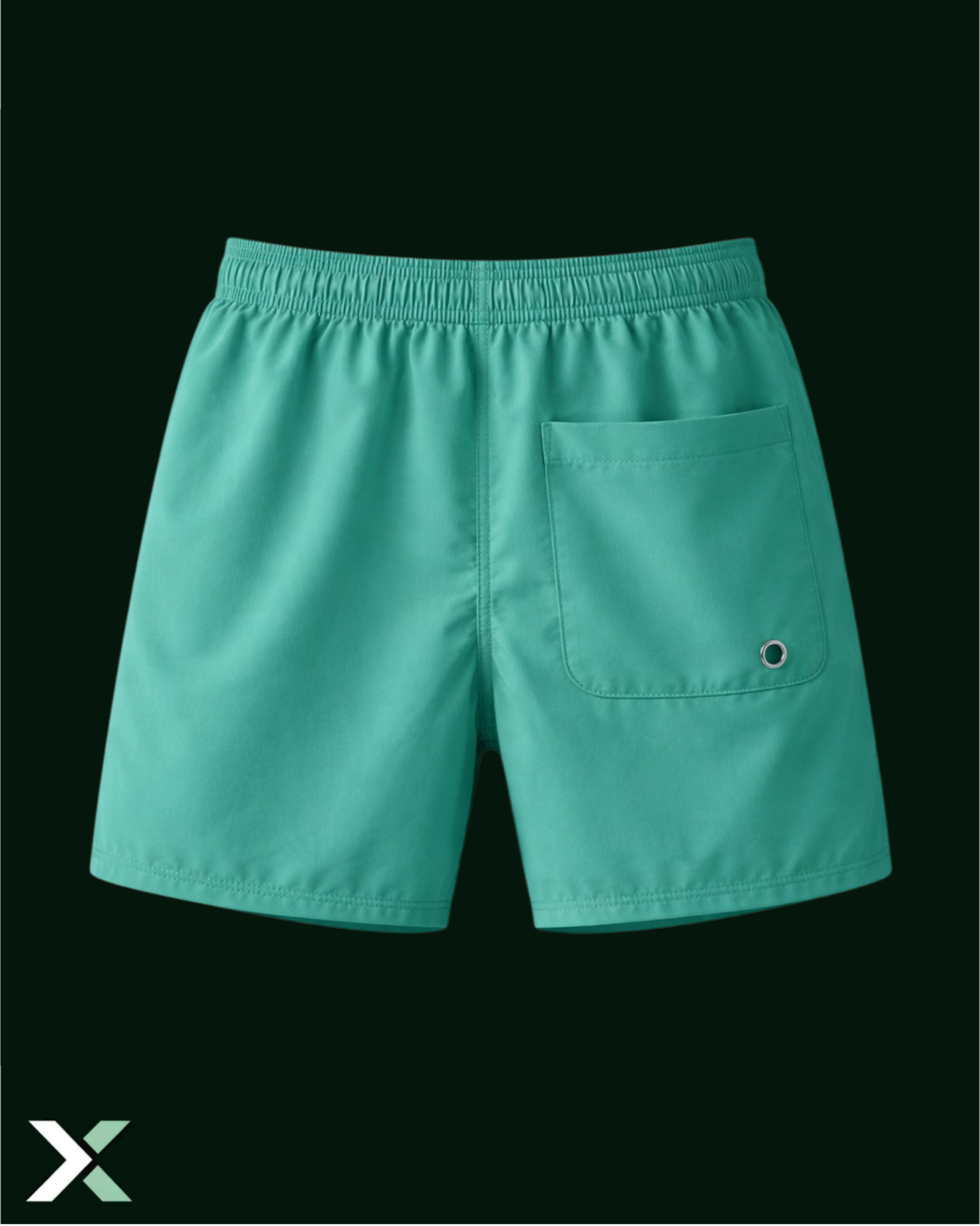 Gym Shorts Mid Length Mint Green