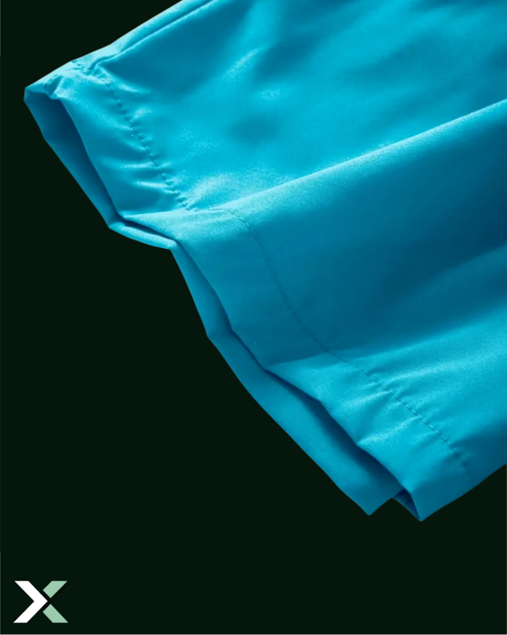 Gym Shorts Mid Length Light Blue