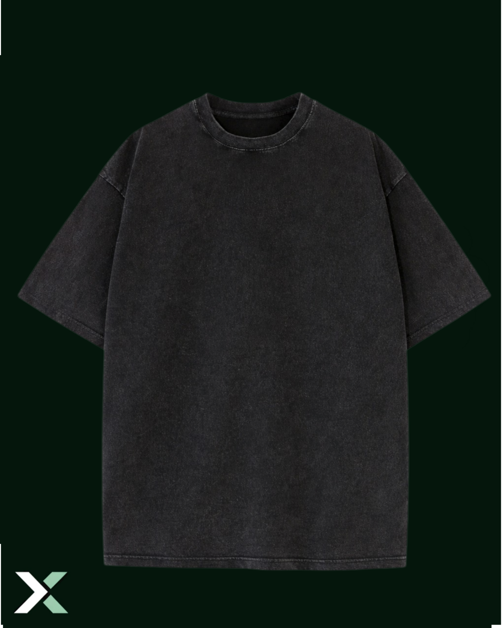 Oversized Graphic Tee "Swirl" Back Print