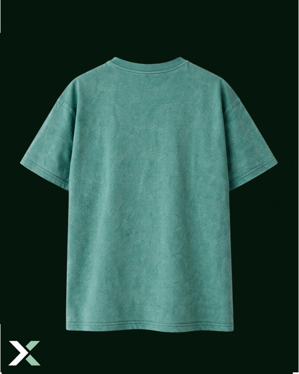 Oversized Graphic Tee "Waveform" Front Print