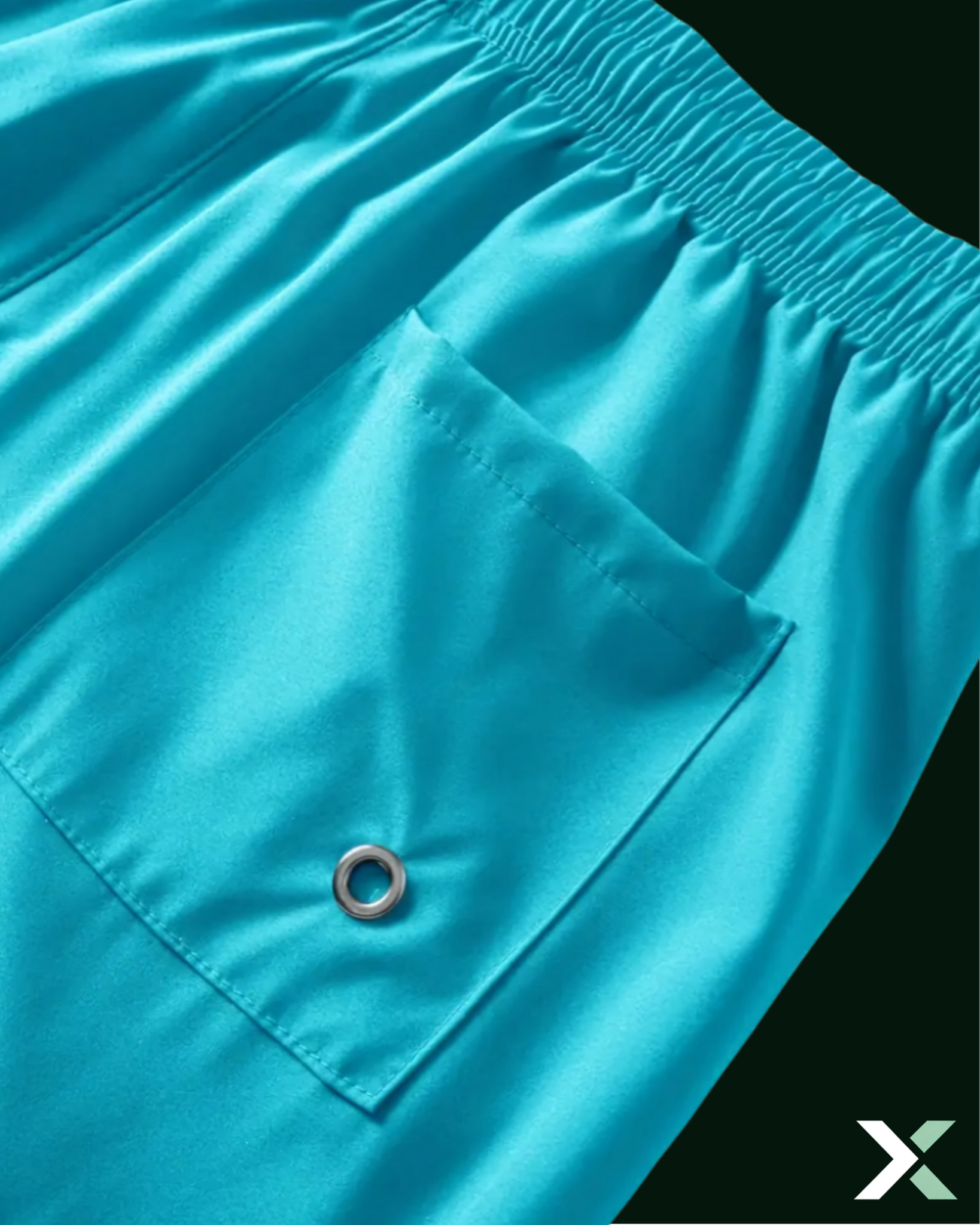 Gym Shorts Mid Length Light Blue