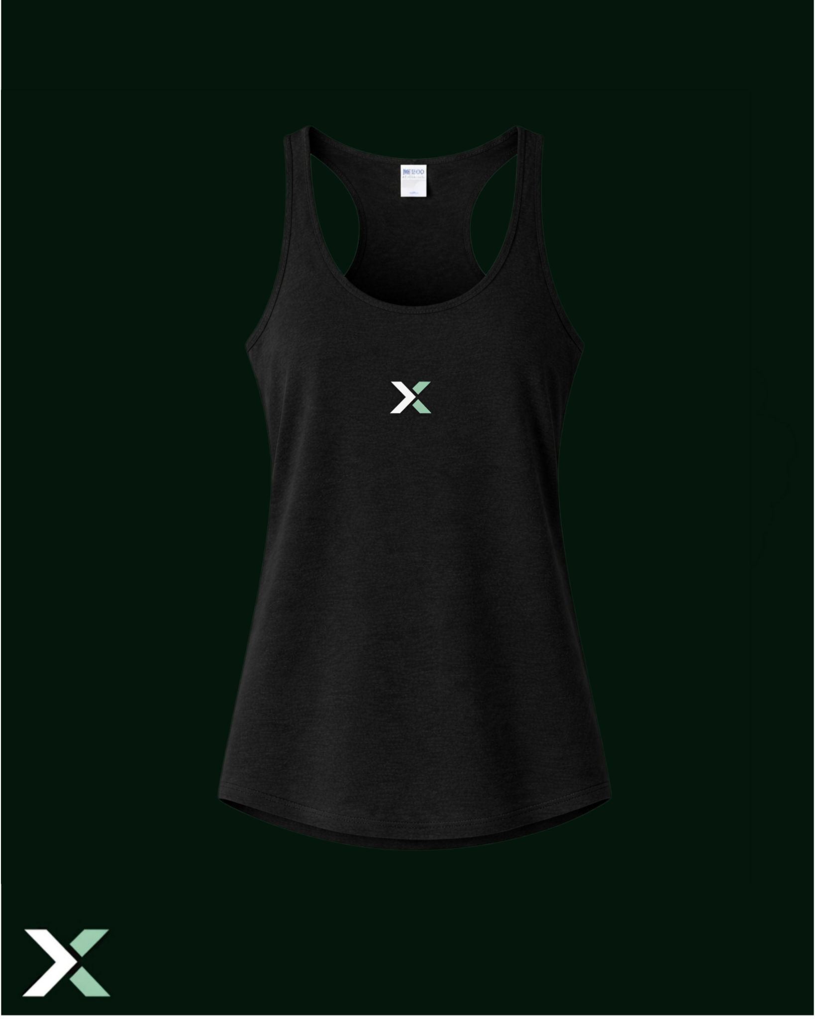 Gym Stringer Tank Black