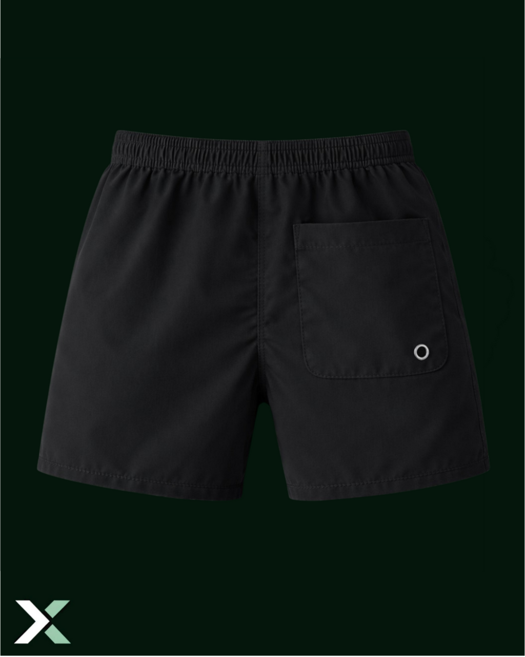 Gym Shorts Mid Length Black
