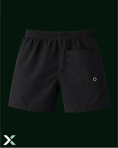 Gym Shorts Mid Length Black