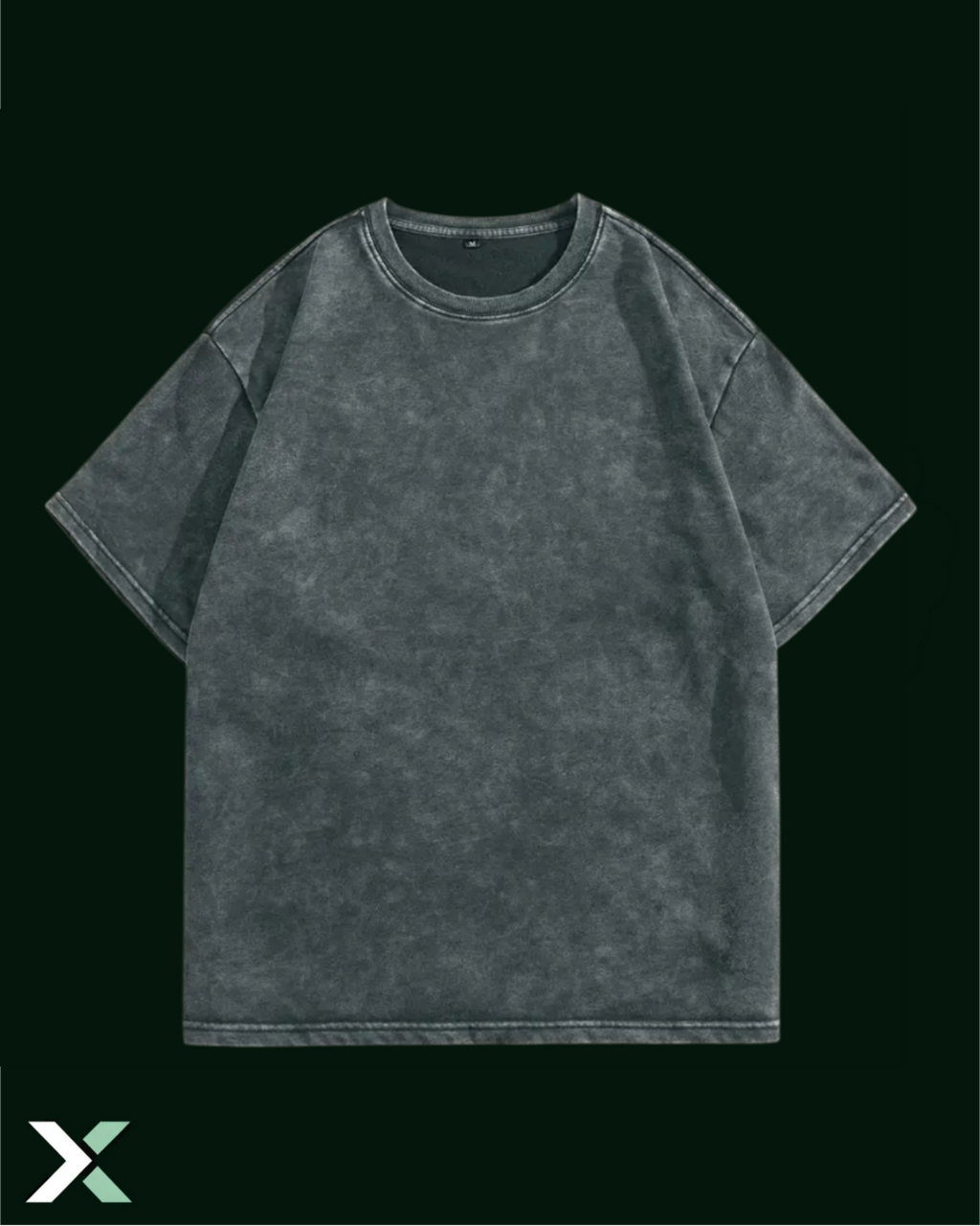 Oversized Graphic Tee "Matrix" Back Print